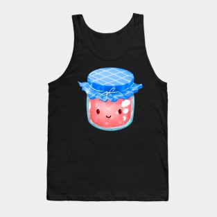 Cute Strawberry Jam Jar Tank Top